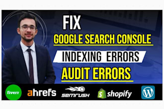 fix google search console ,audit issues and wordpress, shopify indexing issues