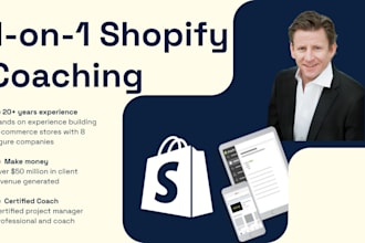 coach you for your next amazing shopify store
