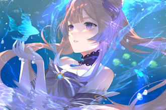 design discord banner logo, fivem, kick, gfx, icon, twitch, vtuber, anime banner