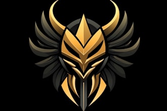 make a fantasy game logo and branding