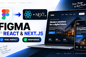 convert figma to react or next js website