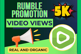 do rumble video promotion USA rumble channel shoutout organic subscribers, views