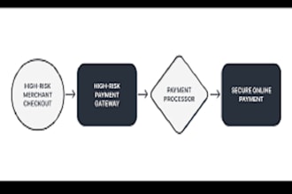 create and integrate a secure high risk 2d 3d shopify payment wise paypal stripe