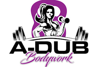 design modern fitness, gym, bodybuilding clothing or training logo