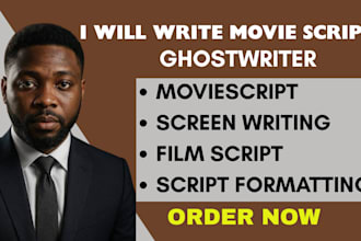 do movie script script writing, screen play, script writing