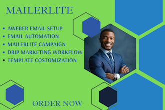 build and automate email marketing using aweber, drip, or mailerlite