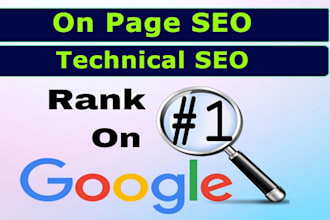 do onpage SEO and technical optimization for website ranking, showit, odoo, duda