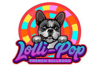 draw your dog, pet, bulldog cartoon mascot mind blowing logo
