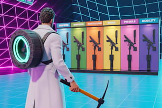 create a fortnite map using uefn in unreal engine with unique game machine