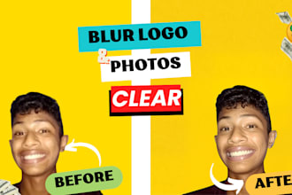 recreate your blur pictures and blur logo into clear images