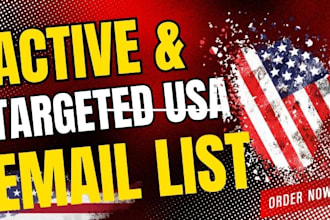 collect an active USA email list, targeted email list in united states
