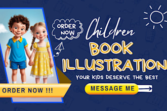 illustrate christian themed bible children book illustration picture book cover