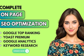 optimize your websites on page SEO for shopify, wordpress, wix, or squarespace