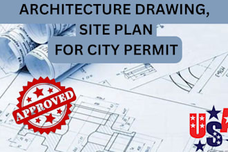 pe stamp seal architectural drawing floor plan site plan mep for city permit
