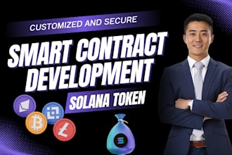 build a secure smart contract development, erc20, solana contract for nft