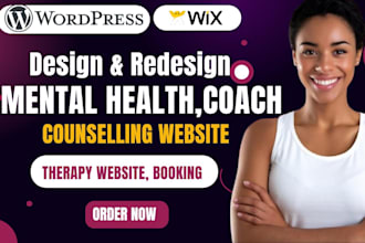 design premium therapy, mental health, wellness, counselling, coaching website