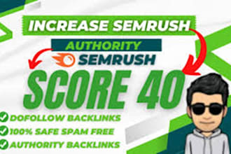 increase semrush authority any point to 40 plus