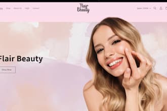 build skincare shopify store skincare store beauty skincare, skincare website