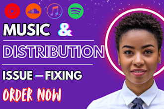 manage, fix and distribute music using distrokid, tunecore, ditto, cd baby
