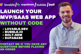 build your lovable ai web app, mvp or saas app with supabase