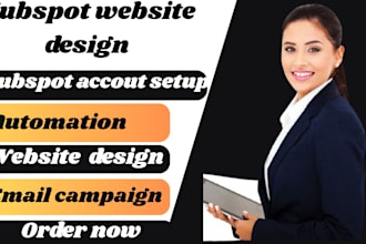 set up hubspot CRM website email campaign landing page and hubspot sales system