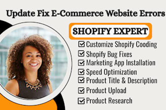 update edit fix ecommerce shopify dropshipping pod wix store description website