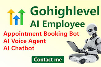 gohighlevel ai employee, appointment booking bot, voice agent, clone