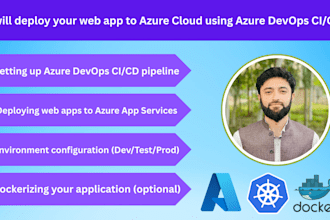 deploy, dockerized app to azure cloud using azure devops cicd pipeline