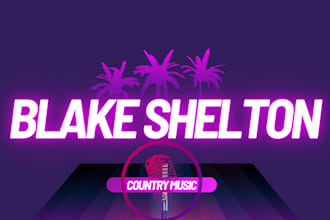write sing and producer your custom country or folk pop song