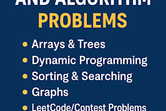 solve data structure and algorithm problems in java python cpp