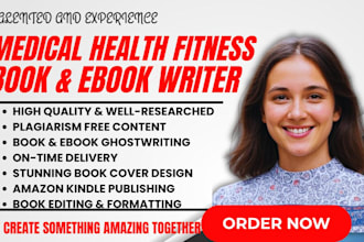 ghostwrite health, fitness and medical ebook, mental health, women health ebook