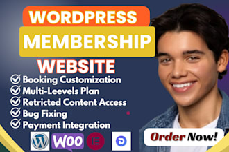 do wordpress website booking, wordpress membership website