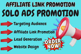 do solo ads USA affiliate link promotion MLM leads promotion clickbank