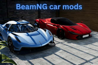 fix or create beamng car and mx bike and fix your assetto car