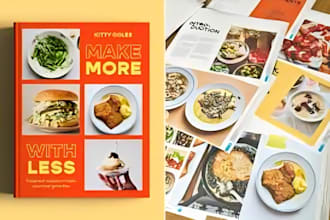 design beautiful cookbook cover and kindle recipe book cover design