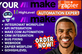 fix make com automation, made com scenario, integromat, gohighlevel, zapier, n8n