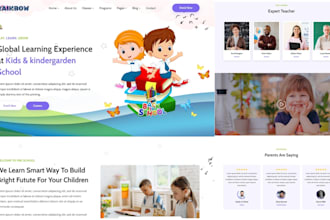 build kindergarten, childcare, daycare, preschool and assisted living website