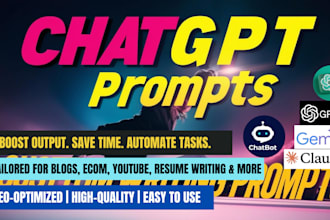 engineer ai prompts and custom writing prompts for chatgpt on any topic