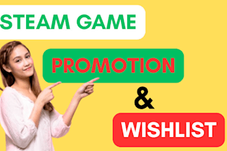 promote your steam game to get steam game wishlist, steam game traffic, roblox