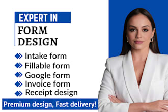 design custom invoice fillable PDF form and business letterhead for your brand