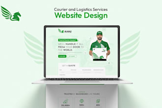design logistics, dispatch, trucking, freight, transport company website