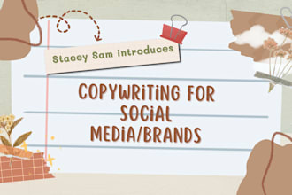write engaging copy for social media, websites or personal brands