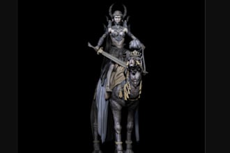 sculpt 3d action figure,tower collectibles minis,3d diorama, warrior,3d printing
