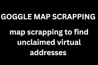 do map scrapping to find unclaimed virtual addresses to listed your business