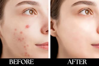 do professional portrait retouch and high end photo editing