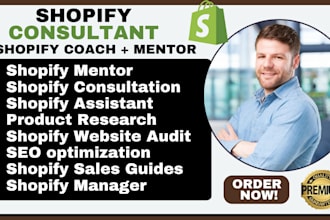be your shopify consultant shopify dropshipping sales guide coach shopify mentor