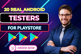 provide real 12 testers or 20 testers for google play console closed app testing