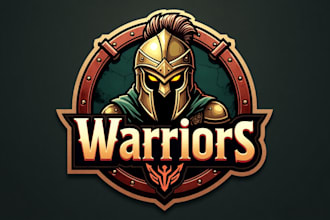 create awesome warriors logo with text with any file