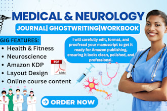 ghostwrite medical ebook mental health neuroscience wellness journals  workbooks