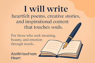 write custom poetry for all occasions